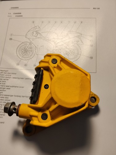 Pinza freno posteriore aprilia - pinza,