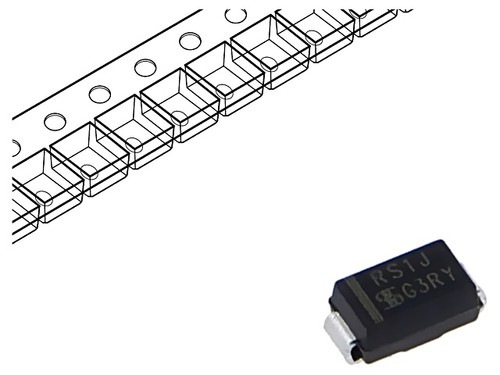 Diodo rs1j raddrizzatore - x, rs1j: