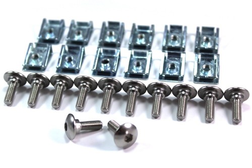 12x carenatura clip - carenatura, bulloni
